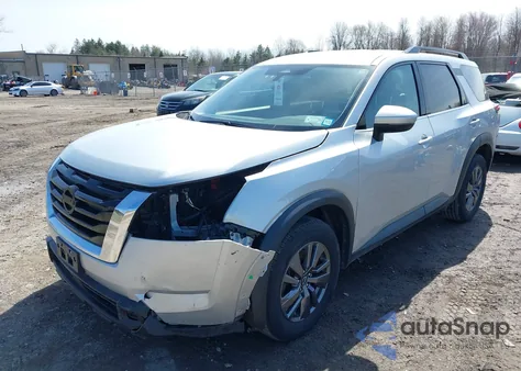 2022 Nissan Pathfinder Sv 4Wd из США, поврежденный, VIN 5N1DR3BC2NC238126